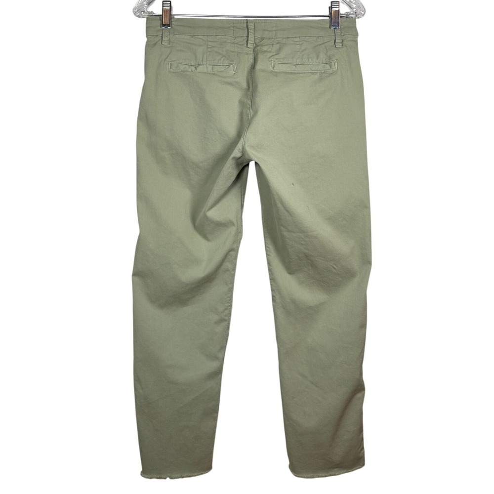 FRANK & EILEEN Wicklow Chino Cropped Trousers, Rosemary Distressed Hem, Size 2 - Picture 3 of 10